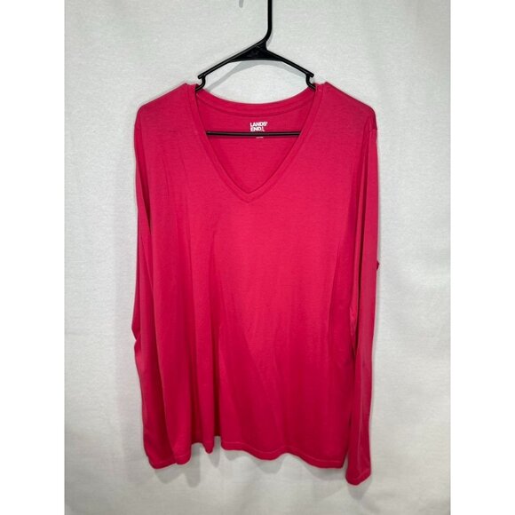 Lands End Pink Long-Sleeve T-shirt- XL NWOT - Picture 1 of 1